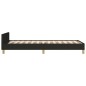 vidaXL Estructura de cama con cabecero de tela negro 100x200 cm vidaXL Estructura de cama con cabecero de tela negro 100x200 cm