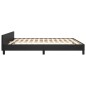 vidaXL Estructura de cama con cabecero cuero sintético negro 180x200cm vidaXL Estructura de cama con cabecero cuero sintético negro 180x200cm