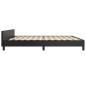 vidaXL Estructura de cama con cabecero cuero sintético negro 200x200cm vidaXL Estructura de cama con cabecero cuero sintético negro 200x200cm