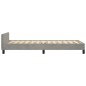 vidaXL Estructura de cama con cabecero terciopelo gris claro 100x200cm vidaXL Estructura de cama con cabecero terciopelo gris claro 100x200cm