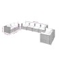 vidaXL Set de muebles de jardín 8 pzas y cojines ratán sintético gris vidaXL Set de muebles de jardín 8 pzas y cojines ratán sintético gris