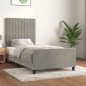 vidaXL Estructura de cama con cabecero terciopelo gris claro 100x200cm vidaXL Estructura de cama con cabecero terciopelo gris claro 100x200cm