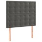 vidaXL Estructura de cama con cabecero terciopelo gris oscuro 80x200cm vidaXL Estructura de cama con cabecero terciopelo gris oscuro 80x200cm