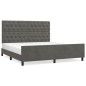 vidaXL Estructura cama con cabecero terciopelo gris oscuro 160x200 cm vidaXL Estructura cama con cabecero terciopelo gris oscuro 160x200 cm
