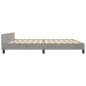 vidaXL Estructura de cama con cabecero terciopelo gris claro 200x200cm vidaXL Estructura de cama con cabecero terciopelo gris claro 200x200cm