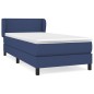 vidaXL Cama box spring con colchón tela azul 80x200 cm vidaXL Cama box spring con colchón tela azul 80x200 cm