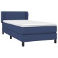 vidaXL Cama box spring con colchón tela azul 80x200 cm vidaXL Cama box spring con colchón tela azul 80x200 cm