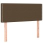 vidaXL Cama box spring con colchón tela marrón oscuro 90x200 cm vidaXL Cama box spring con colchón tela marrón oscuro 90x200 cm