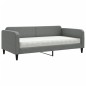 vidaXL Sofá cama con colchón tela gris oscuro 100x200 cm vidaXL Sofá cama con colchón tela gris oscuro 100x200 cm
