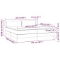 vidaXL Cama box spring con colchón tela gris taupe 200x200 cm vidaXL Cama box spring con colchón tela gris taupe 200x200 cm