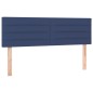 vidaXL Cama box spring con colchón tela azul 140x190 cm vidaXL Cama box spring con colchón tela azul 140x190 cm