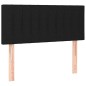 vidaXL Cama box spring con colchón tela negro 90x190 cm vidaXL Cama box spring con colchón tela negro 90x190 cm