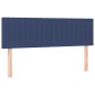 vidaXL Cama box spring con colchón tela azul 140x200 cm vidaXL Cama box spring con colchón tela azul 140x200 cm