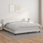 vidaXL Cama box spring con colchón cuero sintético blanco 180x200 cm vidaXL Cama box spring con colchón cuero sintético blanco 180x200 cm