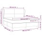 vidaXL Cama box spring con colchón tela marrón oscuro 180x200 cm vidaXL Cama box spring con colchón tela marrón oscuro 180x200 cm