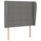 vidaXL Cama box spring con colchón tela gris oscuro 100x200 cm vidaXL Cama box spring con colchón tela gris oscuro 100x200 cm