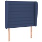 vidaXL Cama box spring con colchón tela azul 100x200 cm vidaXL Cama box spring con colchón tela azul 100x200 cm