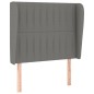vidaXL Cama box spring con colchón tela gris oscuro 80x200 cm