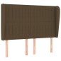 vidaXL Cama box spring con colchón tela marrón oscuro 140x190 cm