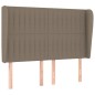 vidaXL Cama box spring con colchón tela gris taupe 140x200 cm vidaXL Cama box spring con colchón tela gris taupe 140x200 cm