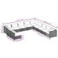 vidaXL Set de muebles de jardín 11 pzas cojines ratán sintético marrón vidaXL Set de muebles de jardín 11 pzas cojines ratán sintético marrón