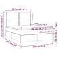 vidaXL Cama box spring con colchón tela color crema 140x200 cm vidaXL Cama box spring con colchón tela color crema 140x200 cm