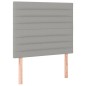 vidaXL Cama box spring con colchón tela gris claro 100x200 cm vidaXL Cama box spring con colchón tela gris claro 100x200 cm