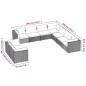 vidaXL Set muebles de jardín 9 piezas y cojines ratán sintético marrón vidaXL Set muebles de jardín 9 piezas y cojines ratán sintético marrón