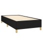 vidaXL Cama box spring con colchón tela negro 80x200 cm vidaXL Cama box spring con colchón tela negro 80x200 cm
