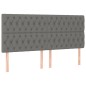vidaXL Cama box spring con colchón tela gris oscuro 180x200 cm vidaXL Cama box spring con colchón tela gris oscuro 180x200 cm