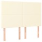 vidaXL Cama box spring con colchón cuero sintético crema 140x200cm vidaXL Cama box spring con colchón cuero sintético crema 140x200cm