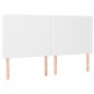 vidaXL Cama box spring con colchón cuero sintético blanco 160x200 cm