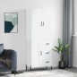 vidaXL Aparador alto madera contrachapada blanco 69,5x34x180 cm vidaXL Aparador alto madera contrachapada blanco 69,5x34x180 cm