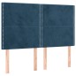 vidaXL Cama box spring con colchón terciopelo azul oscuro 140x190 cm vidaXL Cama box spring con colchón terciopelo azul oscuro 140x190 cm
