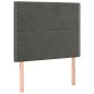 vidaXL Cama box spring con colchón terciopelo gris oscuro 90x200 cm vidaXL Cama box spring con colchón terciopelo gris oscuro 90x200 cm