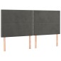 vidaXL Cama box spring con colchón terciopelo gris oscuro 180x200 cm vidaXL Cama box spring con colchón terciopelo gris oscuro 180x200 cm