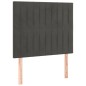 vidaXL Cama box spring con colchón terciopelo gris oscuro 90x200 cm vidaXL Cama box spring con colchón terciopelo gris oscuro 90x200 cm