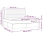 vidaXL Cama box spring con colchón terciopelo rosa 180x200 cm vidaXL Cama box spring con colchón terciopelo rosa 180x200 cm