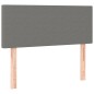 vidaXL Cama box spring con colchón tela gris oscuro 100x200 cm vidaXL Cama box spring con colchón tela gris oscuro 100x200 cm