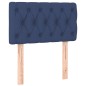 vidaXL Cama box spring con colchón tela azul 80x200 cm vidaXL Cama box spring con colchón tela azul 80x200 cm