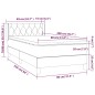 vidaXL Cama box spring con colchón tela azul 80x200 cm vidaXL Cama box spring con colchón tela azul 80x200 cm