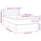 vidaXL Cama box spring con colchón tela gris claro 80x200 cm vidaXL Cama box spring con colchón tela gris claro 80x200 cm