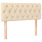vidaXL Cama box spring con colchón tela color crema 90x200 cm vidaXL Cama box spring con colchón tela color crema 90x200 cm