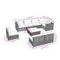 vidaXL Set muebles de jardín 9 piezas y cojines ratán sintético marrón vidaXL Set muebles de jardín 9 piezas y cojines ratán sintético marrón