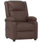 vidaXL Sillón de masaje eléctrico cuero sintético marrón vidaXL Sillón de masaje eléctrico cuero sintético marrón