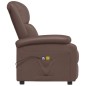 vidaXL Sillón de masaje eléctrico cuero sintético marrón vidaXL Sillón de masaje eléctrico cuero sintético marrón