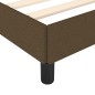 vidaXL Estructura de cama de tela marrón 100x200 cm vidaXL Estructura de cama de tela marrón 100x200 cm