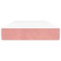 vidaXL Colchón de muelles ensacados terciopelo rosa 90x190x20 cm vidaXL Colchón de muelles ensacados terciopelo rosa 90x190x20 cm