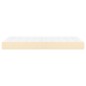 vidaXL Colchón de muelles ensacados tela color crema 100x200x20 cm vidaXL Colchón de muelles ensacados tela color crema 100x200x20 cm