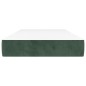 vidaXL Colchón muelles ensacados terciopelo verde oscuro 90x190x20 cm